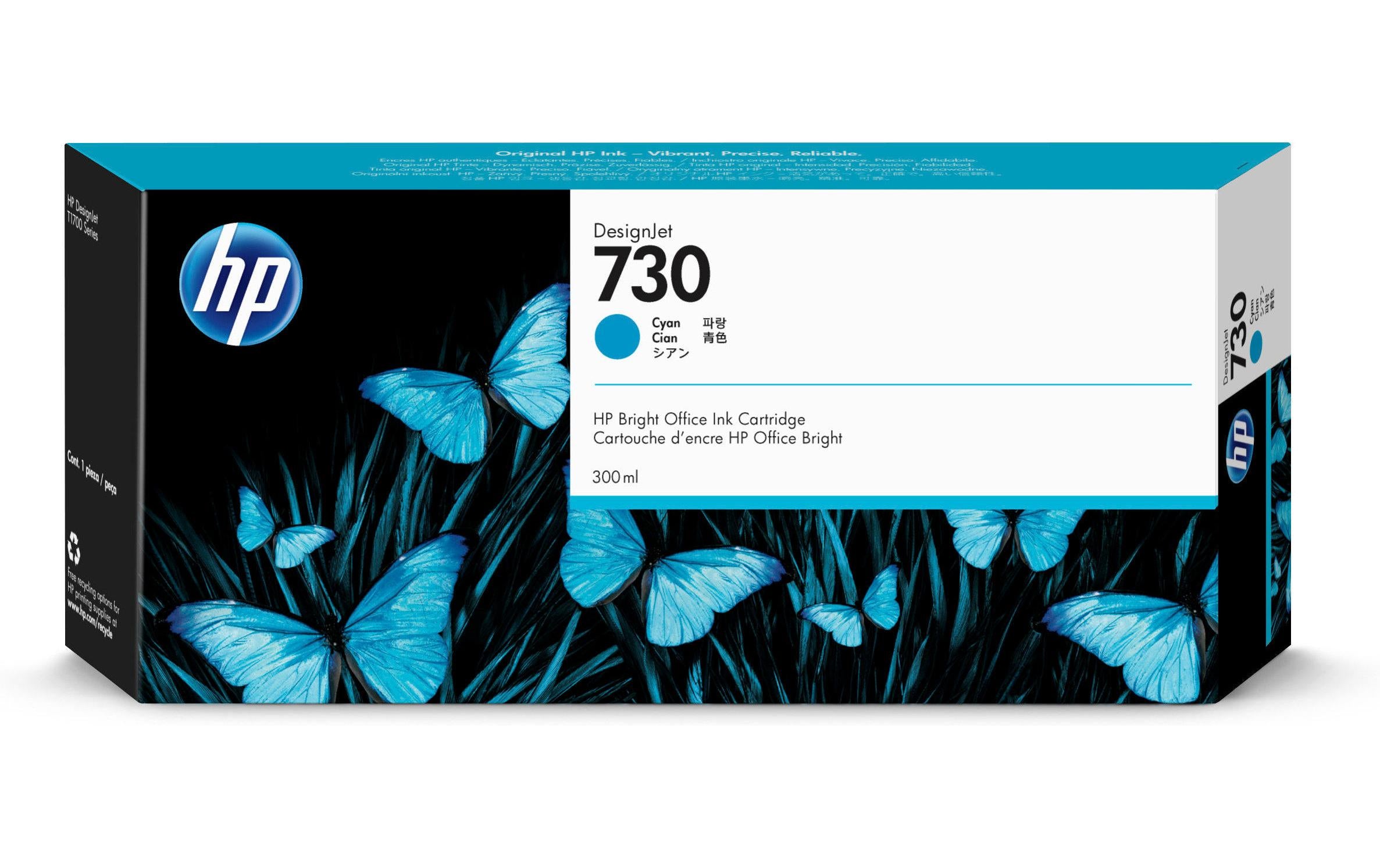 HP Tinte Nr. 730 - Cyan (P2V68A)