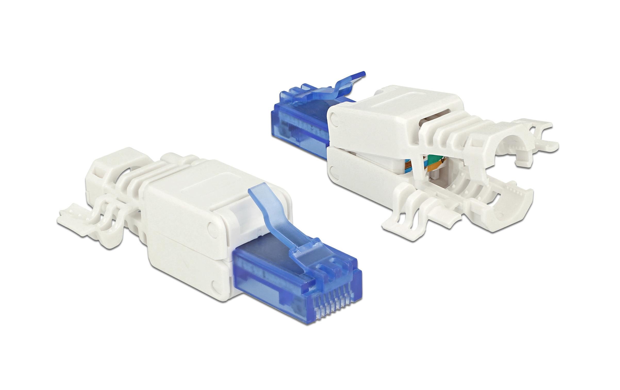 Delock RJ45 Stecker, UTP, Cat.6A, 2 Stück