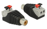 Delock Terminalblock RCA/Chinch Buchse
