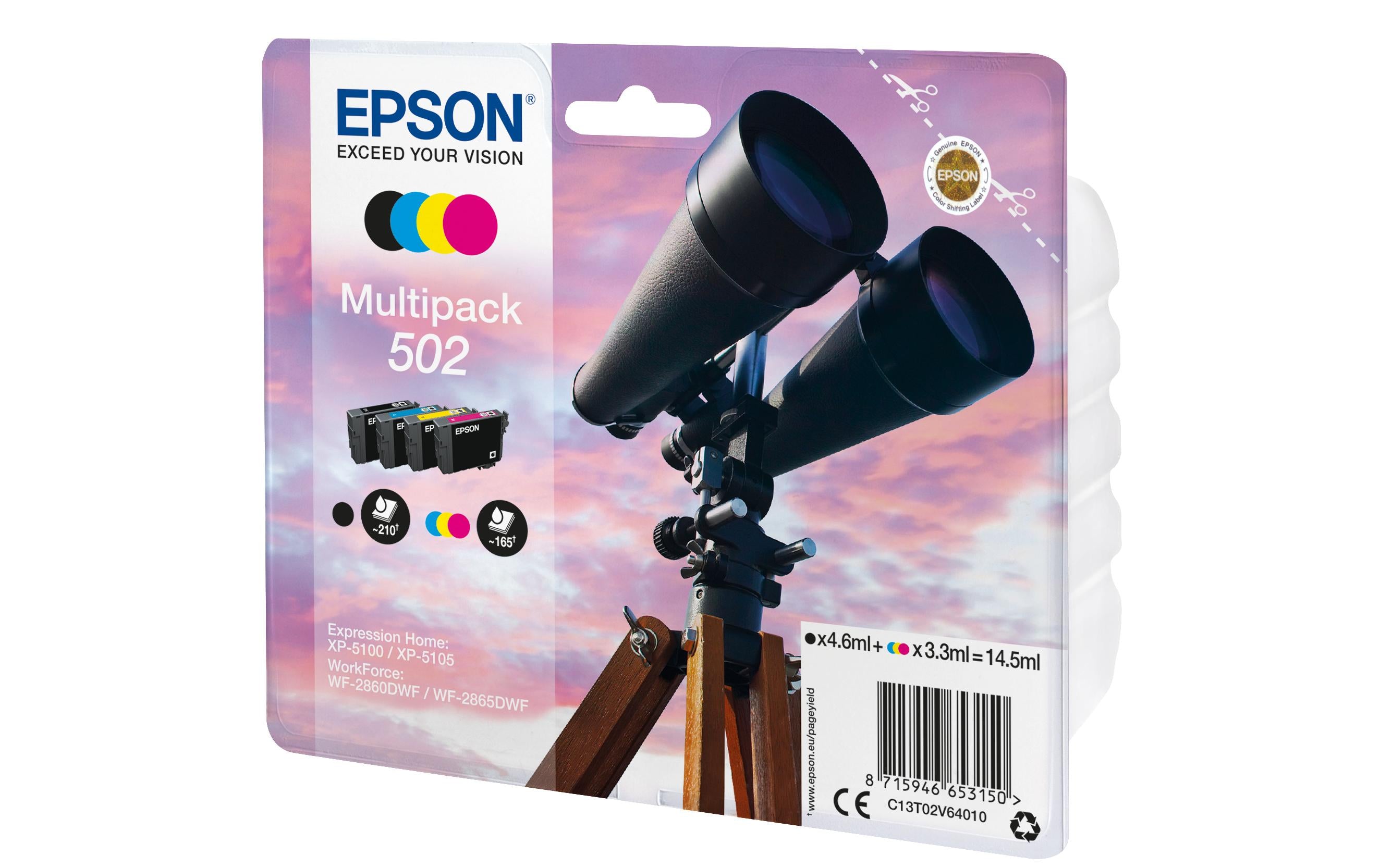 Tinte Epson T02V64010, Multipack 4-Farbig