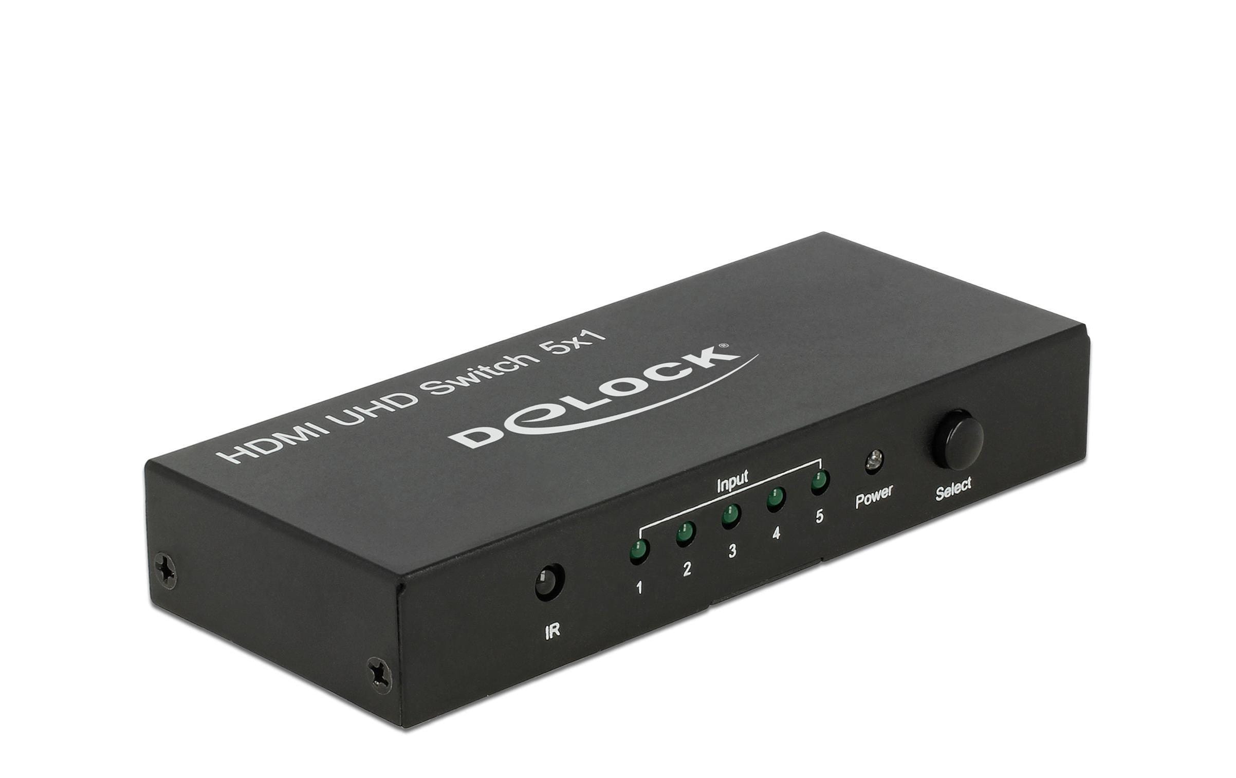 Delock 5 Port HDMI Switch, aktiv verstärkt
