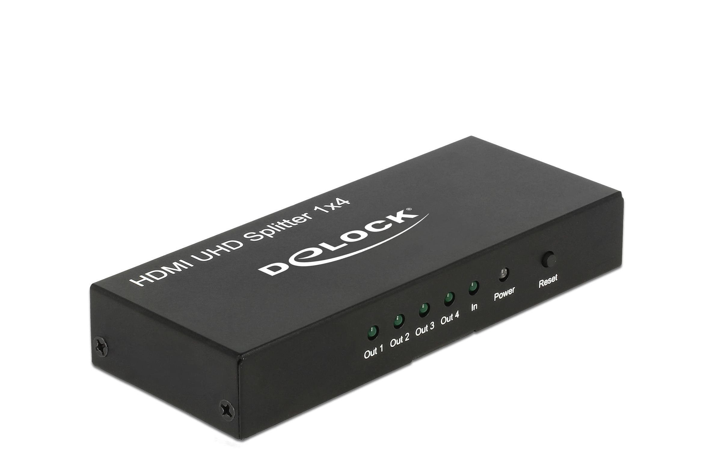 Delock Monitorsplitter HDMI/Bu - 4x HDMI/Bu