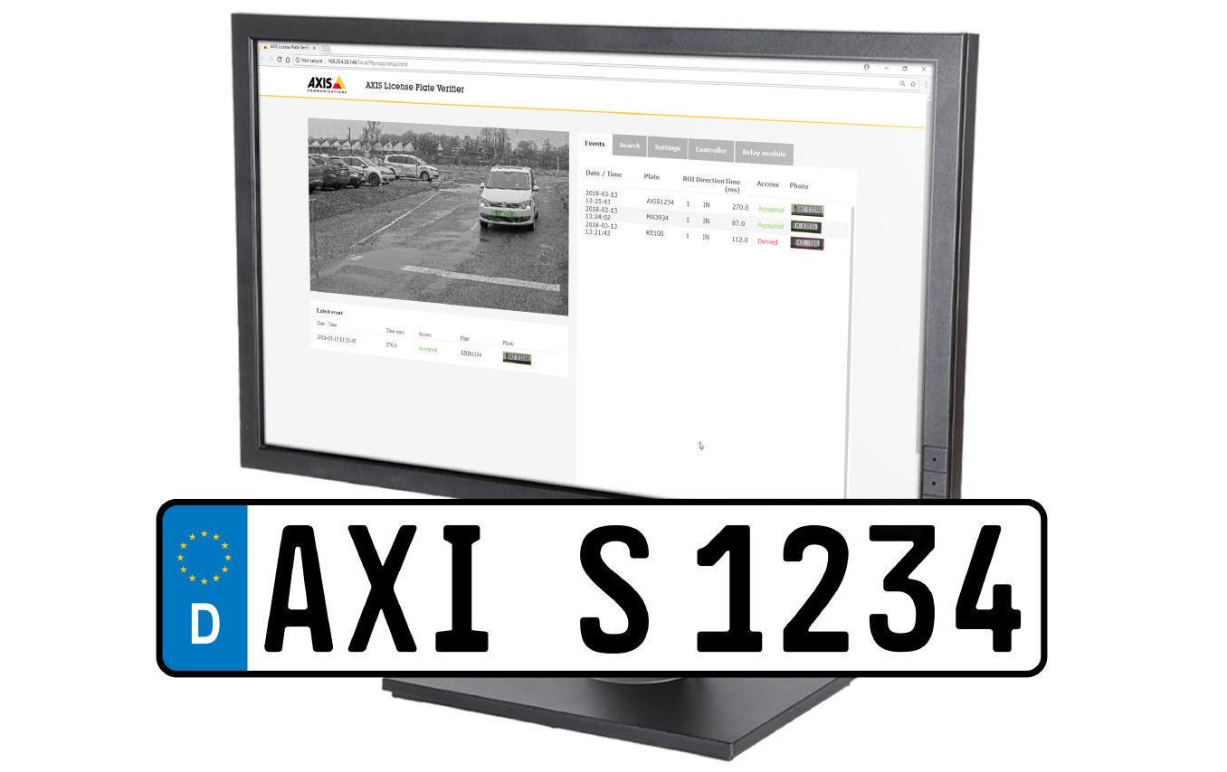 AXIS Video Analyse LPR