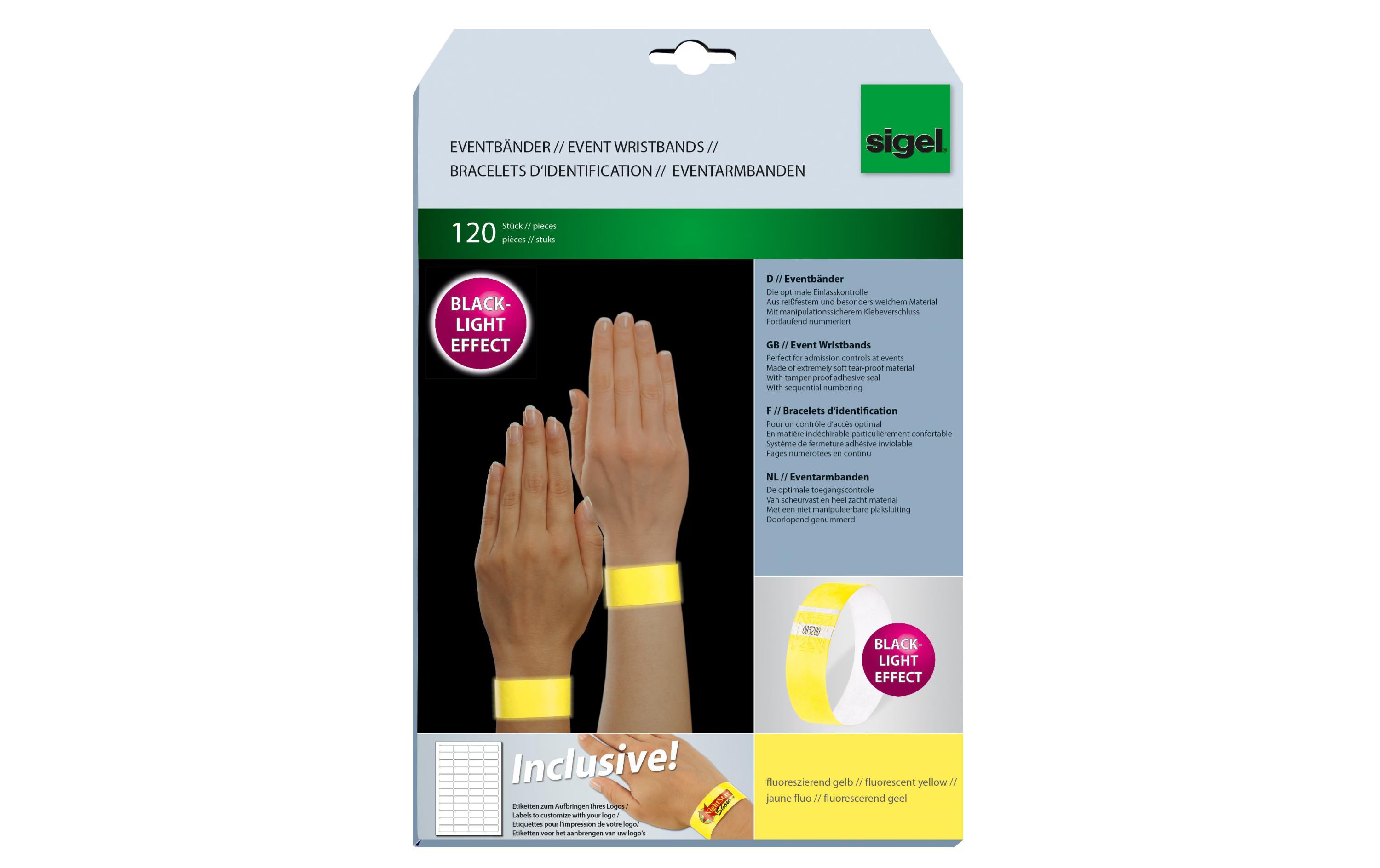 Sigel Eventbänder Super Soft fluoreszierend