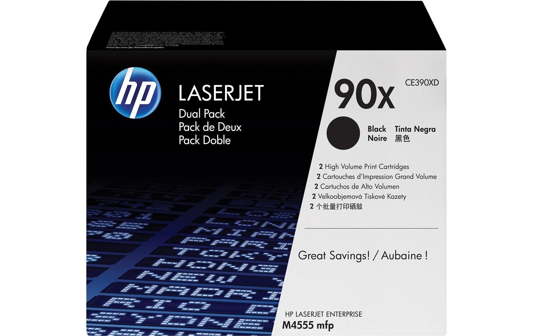 HP Toner 90X - Black 2er-Pack (CE390XD)