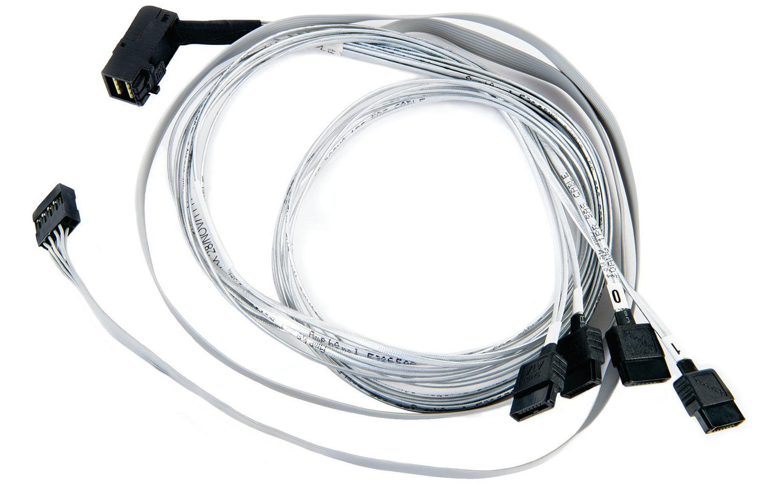 Adaptec HD-SAS Kabel: SFF-8643-4xSATA, 0.8m