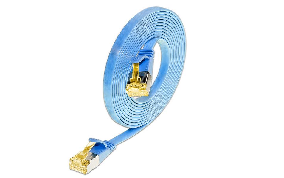 SLIM, Slimpatchkabel Cat 6A, U/FTP, 0.1 m,