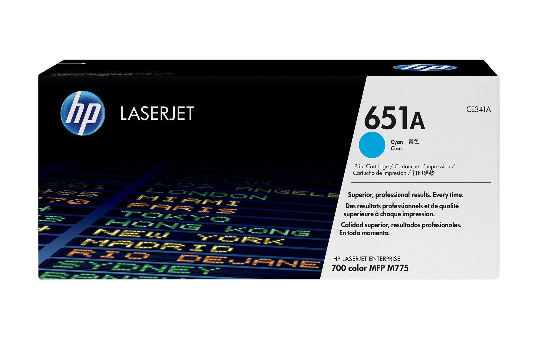 HP, Toner Nr. 651A (CE341A) Cyan