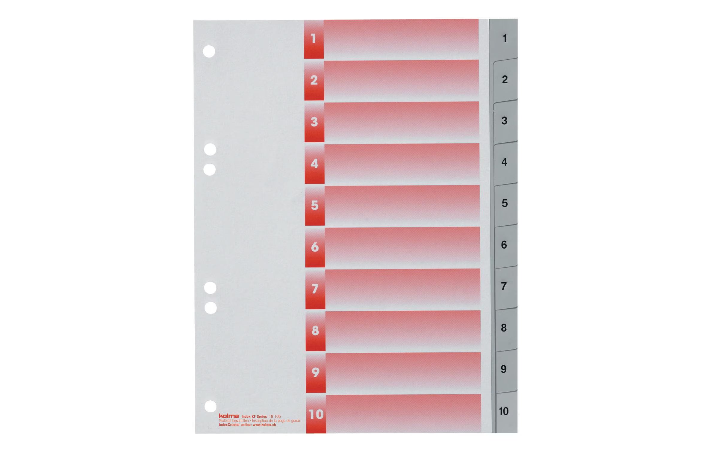 Kolma Register A5 KolmaFlex 1-10