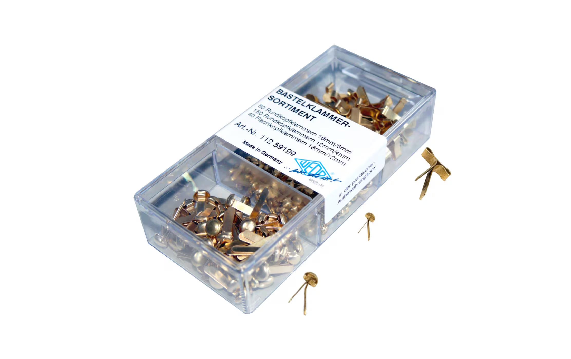 WEDO Bastelklammer-Set in 3 Grössen