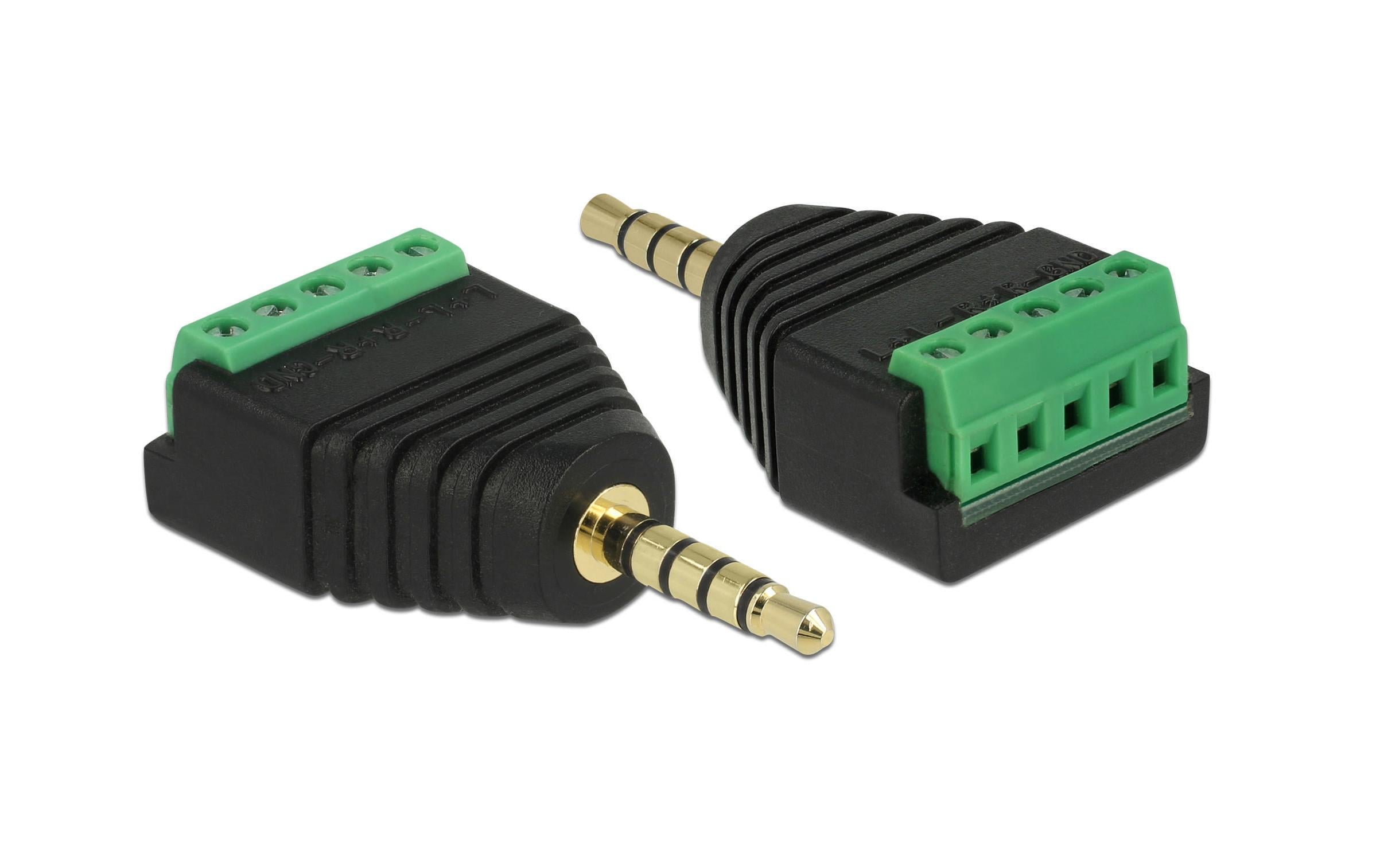 Delock Terminalblock 3.5mm Klinke Stecker