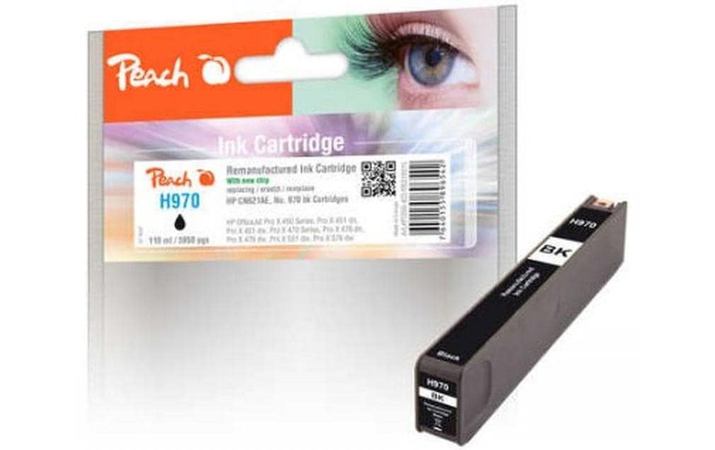Peach Tinte HP CN621AE, No 970, black