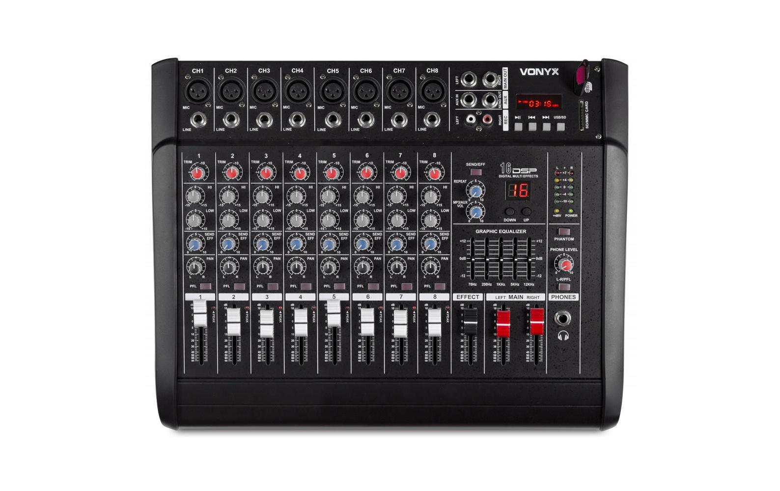 Vonyx AM8A Powermixer