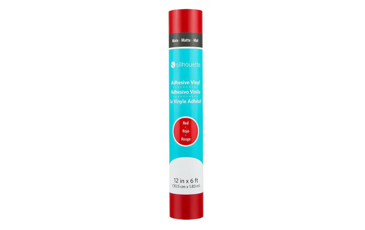 Silhouette, Vinylfolie matt 30.5 cm Rot