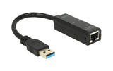 Delock: USB3.0 zu LAN Adapter, schwarz
