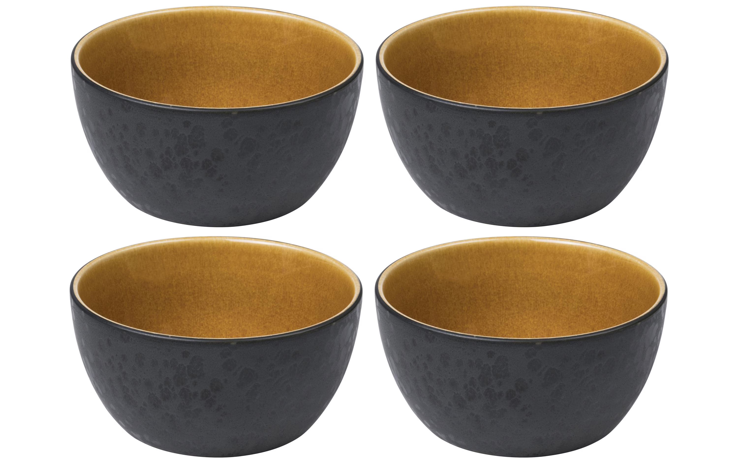 Bitz Schale 14cm schwarz/gelb