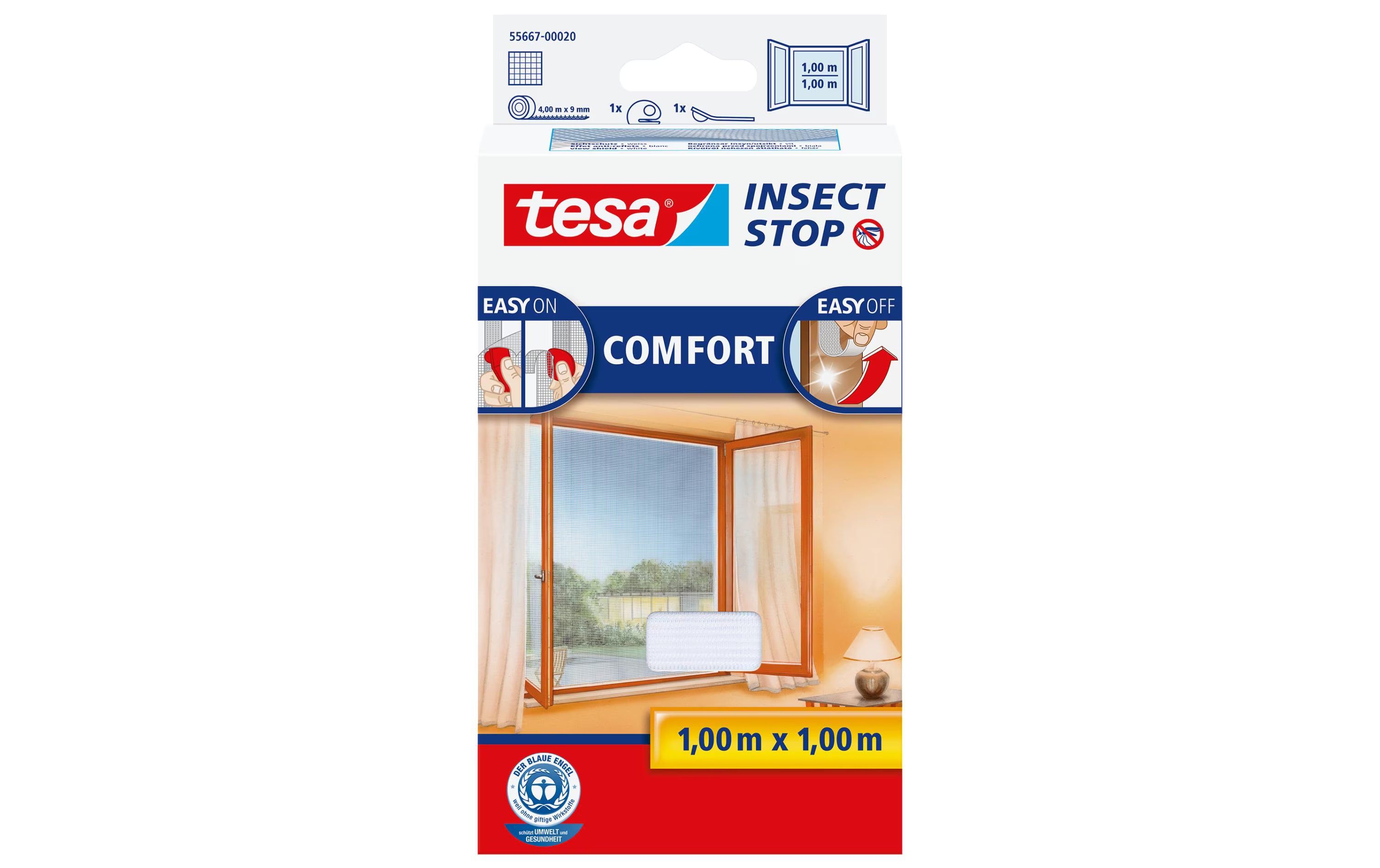Tesa Insect Stop Comfort Fenster weiss