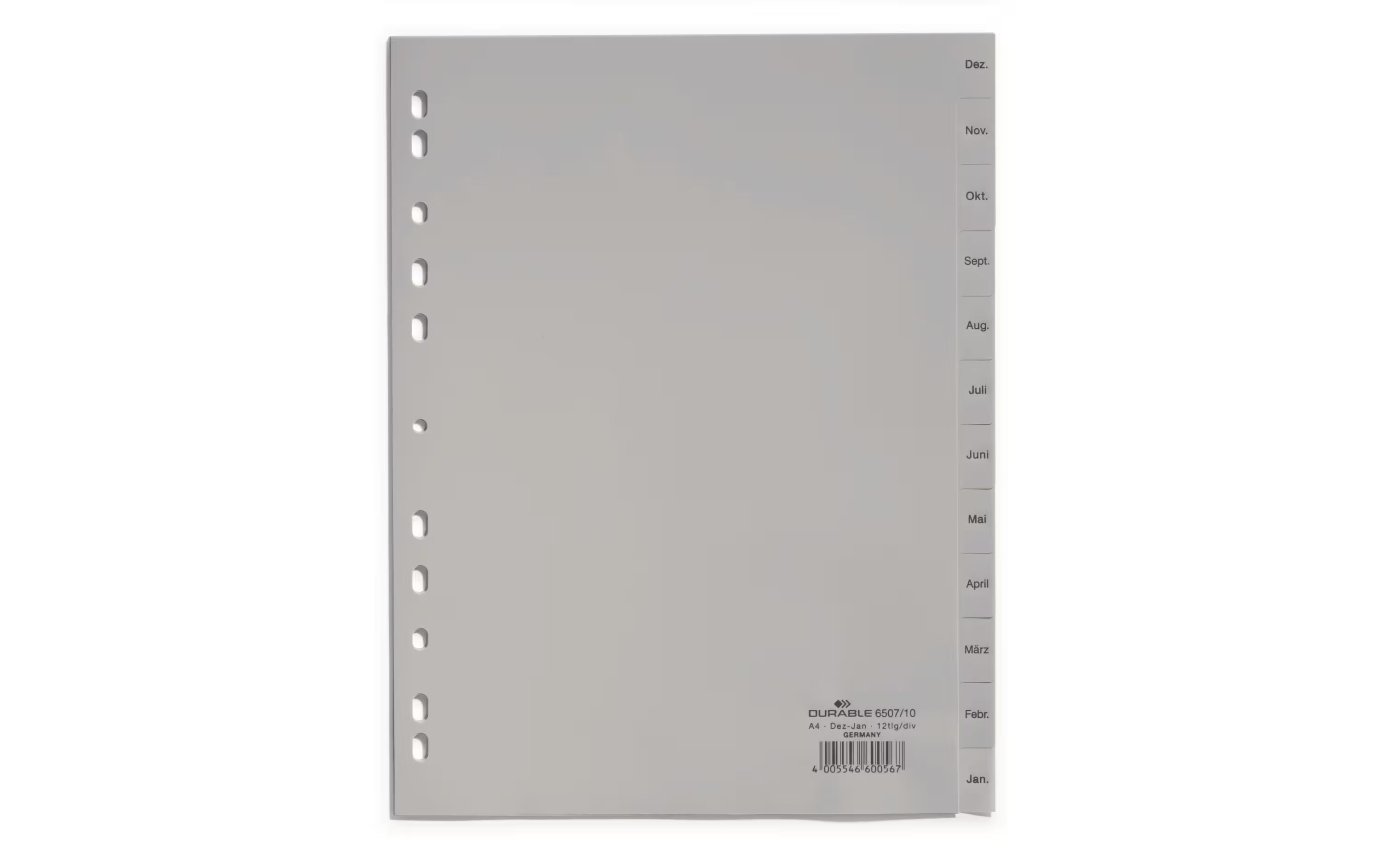 Durable Register A4 DEZ-JAN Hoch 12-tlg.