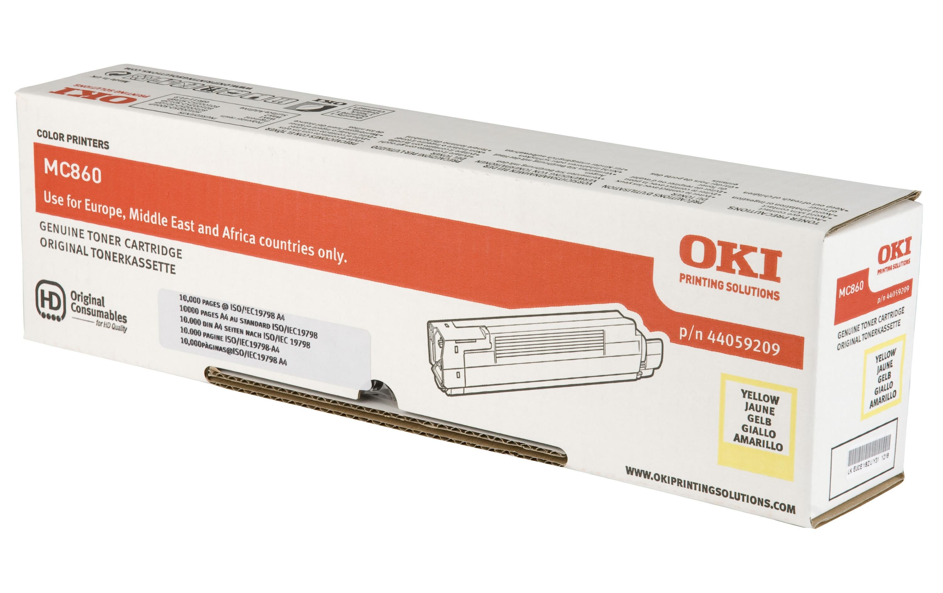 Toner Yellow zu OKI MC860
