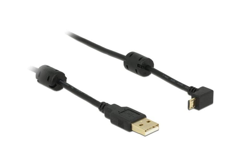 USB2.0 Micro-Kabel,1m, A-MicroB, Schwarz