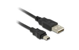 USB-mini-Kabel 3m A-MiniB,USB 2.0 schwarz