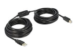 Delock USB Kabel Typ A-B, 11m, schwarz