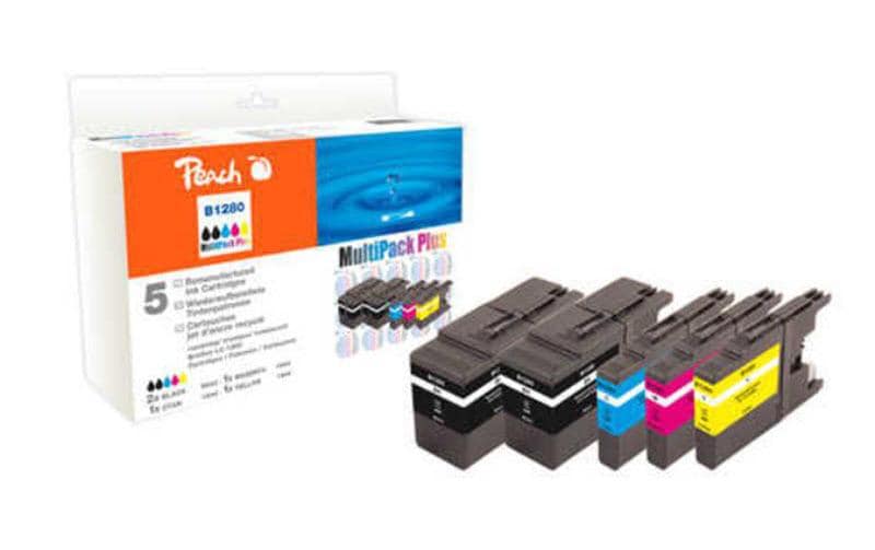 Peach Tinte Brother LC-1280 Combi Pack +