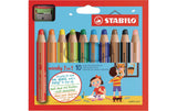 STABILO Woody 3in1 Malstift 10er