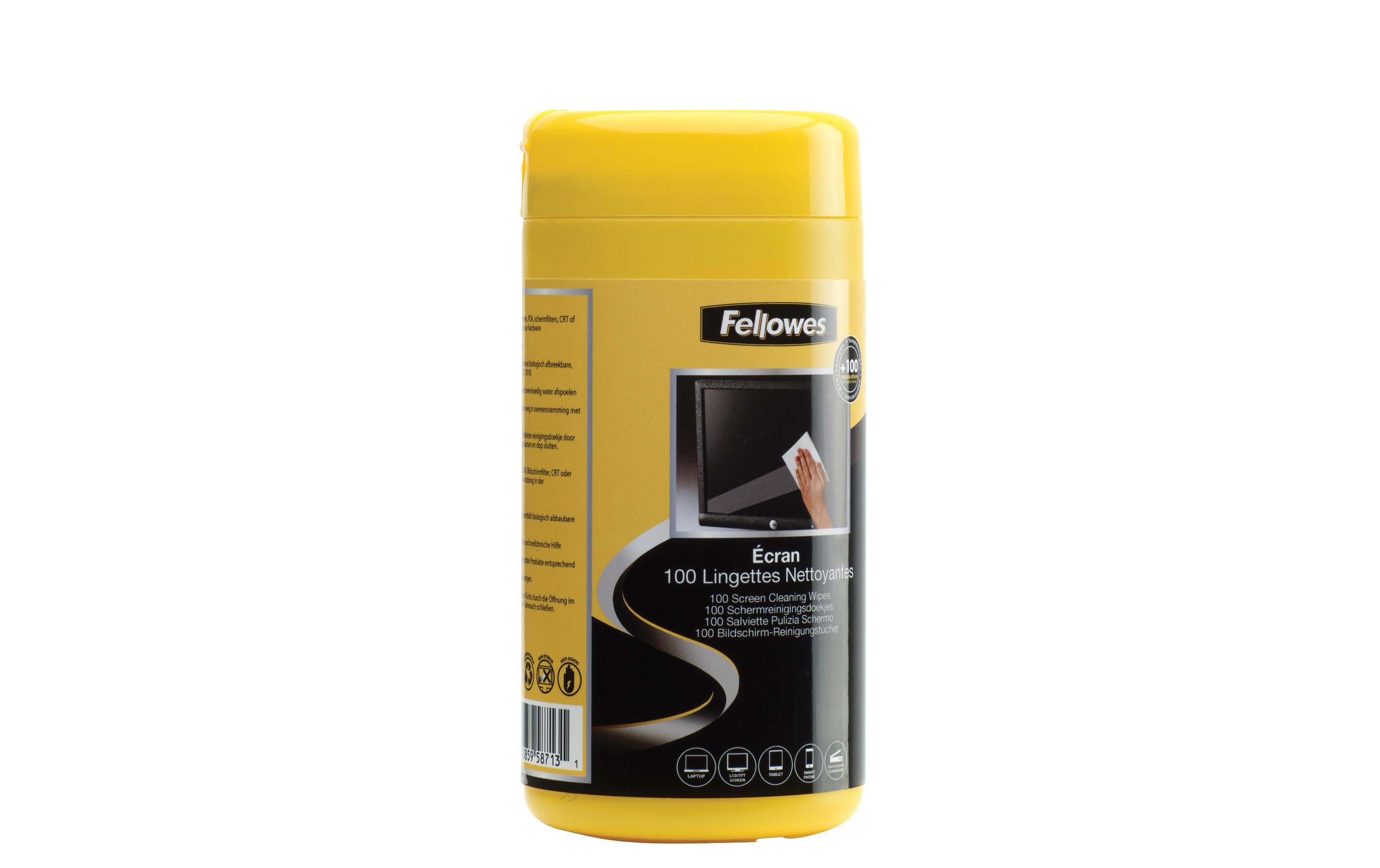 Fellowes Bildschirm-Reinigungstücher (Dose)