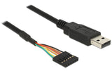 Delock 1.8m USB-Seriel TTL Kabel, 6Pin
