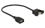 Delock, USB 2.0-Einbaukabel USB A - USB A