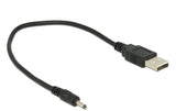 USB2.0-Stromkabel A-5VOLT, 27cm, schwarz