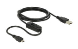 Delock USB Micro-B Kabel, Ein/Aus Schalter