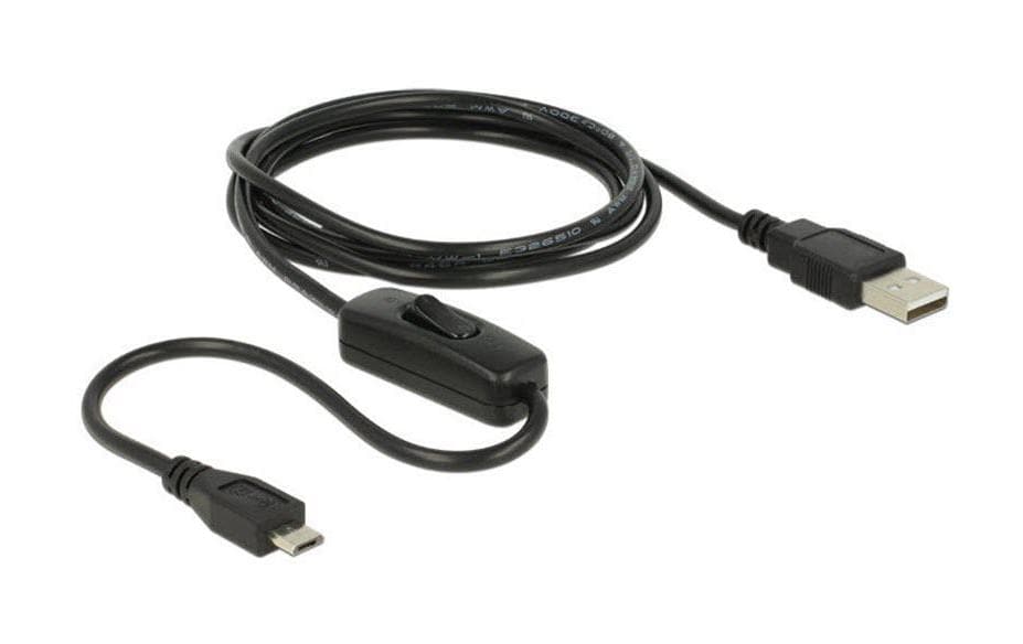 Delock USB Micro-B Kabel, Ein/Aus Schalter