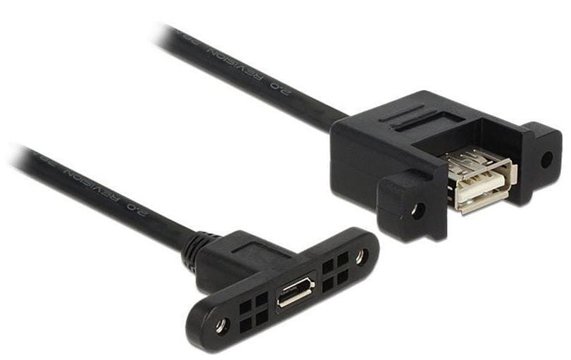 USB2.0-Kabel A-MicroB: 1m, zum Einbau