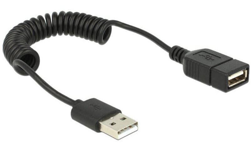USB2.0 Verlängerungskabel A-A, schwarz