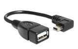 USB OTG Adapterkabel, 11cm, A/Bu-MiniB/St