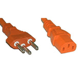 Netzkabel 250V/10A: 1.5 Meter Orange