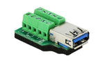 Delock Terminalblock USB3.0 Buchse mit Pad