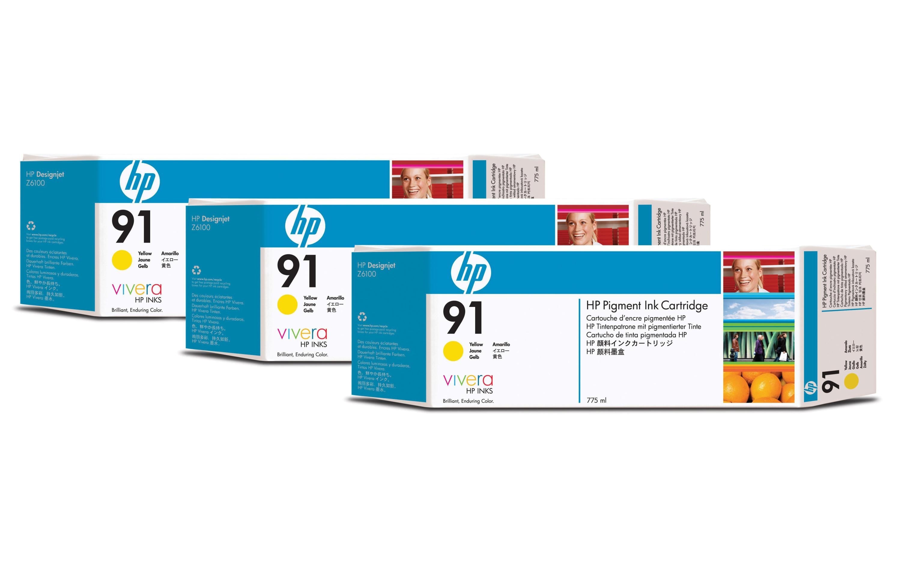 HP Tinte Nr. 91 - Yellow (C9485A)