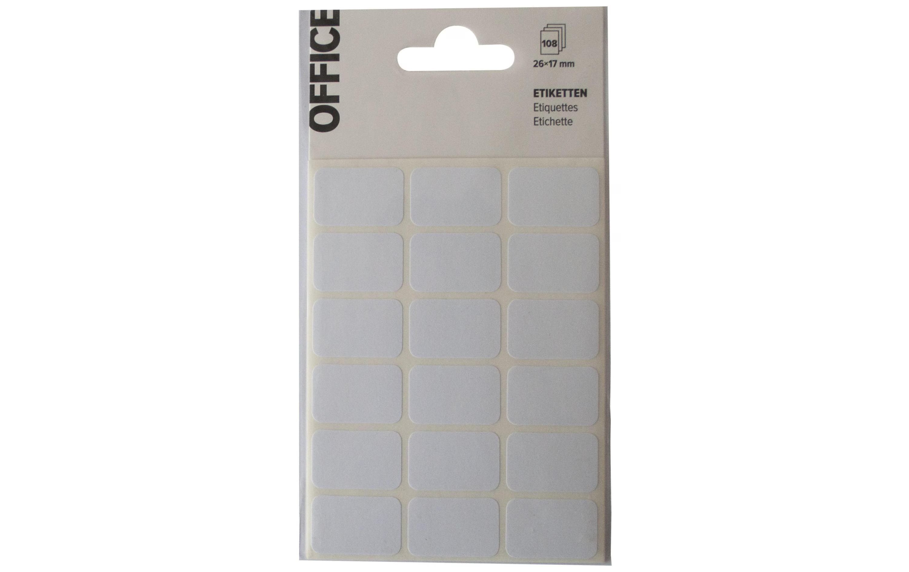 Office Etiketten weiss 26x17mm