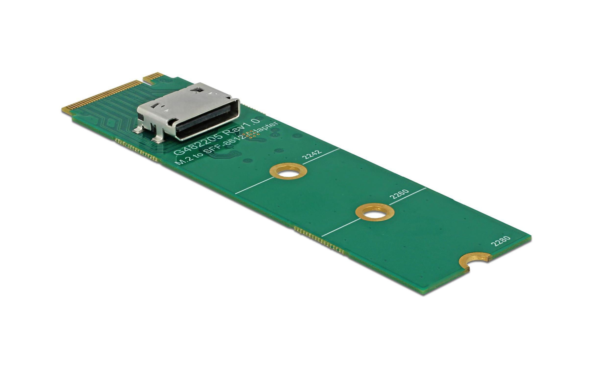 Delock M.2 zu OCuLink SFF-8612 Buchse