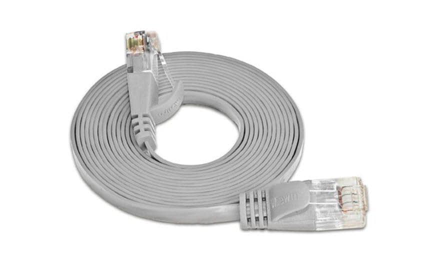 SLIM Slimpatchkabel 1m, Grau, Cat.6