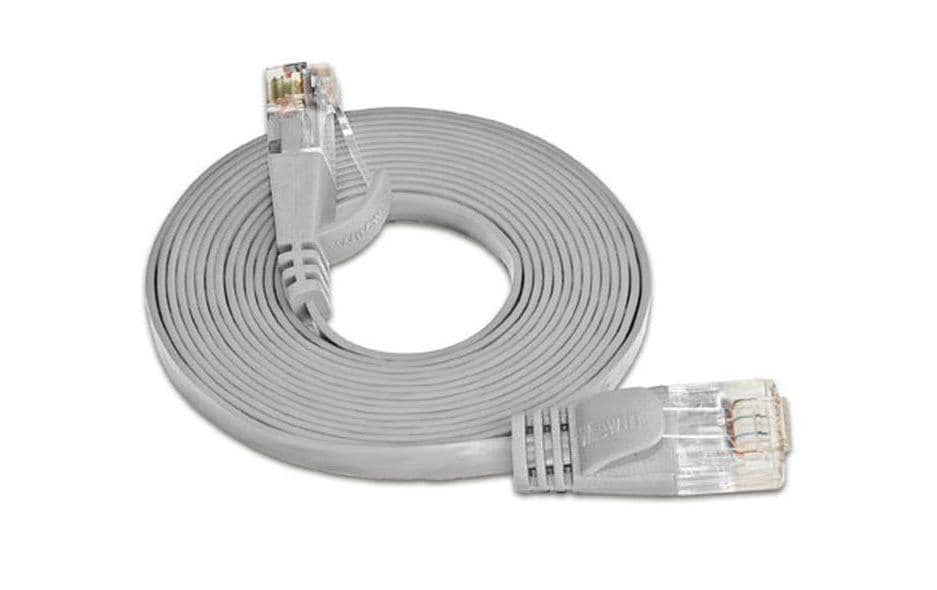 SLIM Slimpatchkabel 3m, Grau, Cat.6