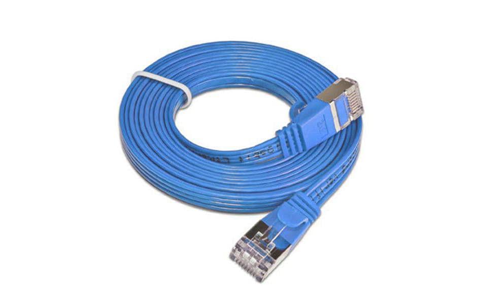SLIM Slimpatchkabel 25cm, Blau, Cat.6