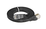 SLIM Slimpatchkabel 75cm, Schwarz, Cat.6