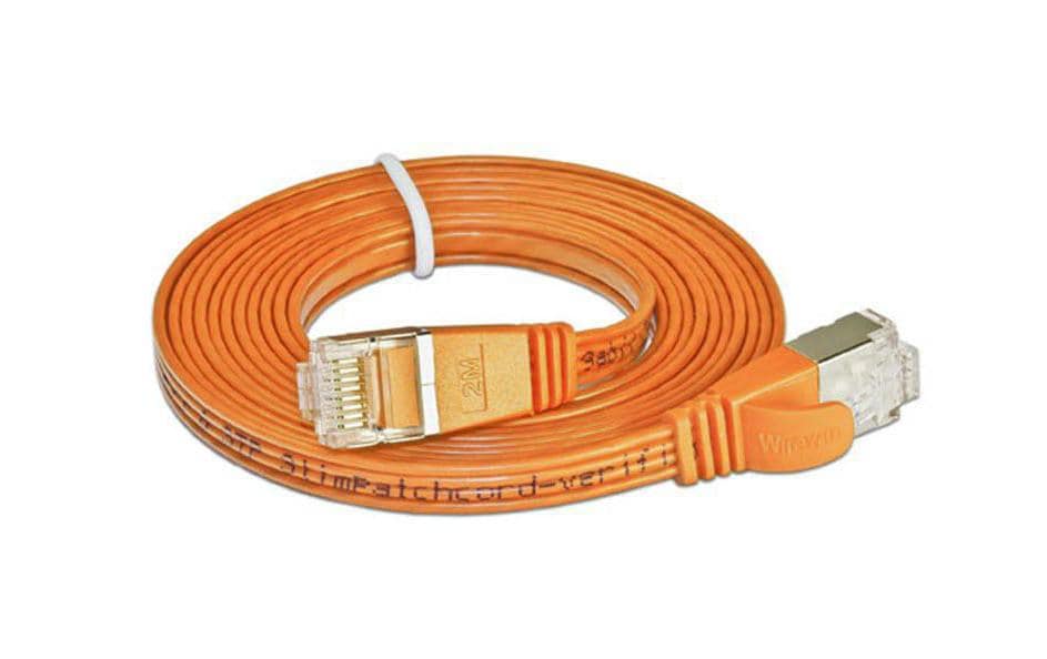 SLIM Slimpatchkabel 7.5m, Orange, Cat.6