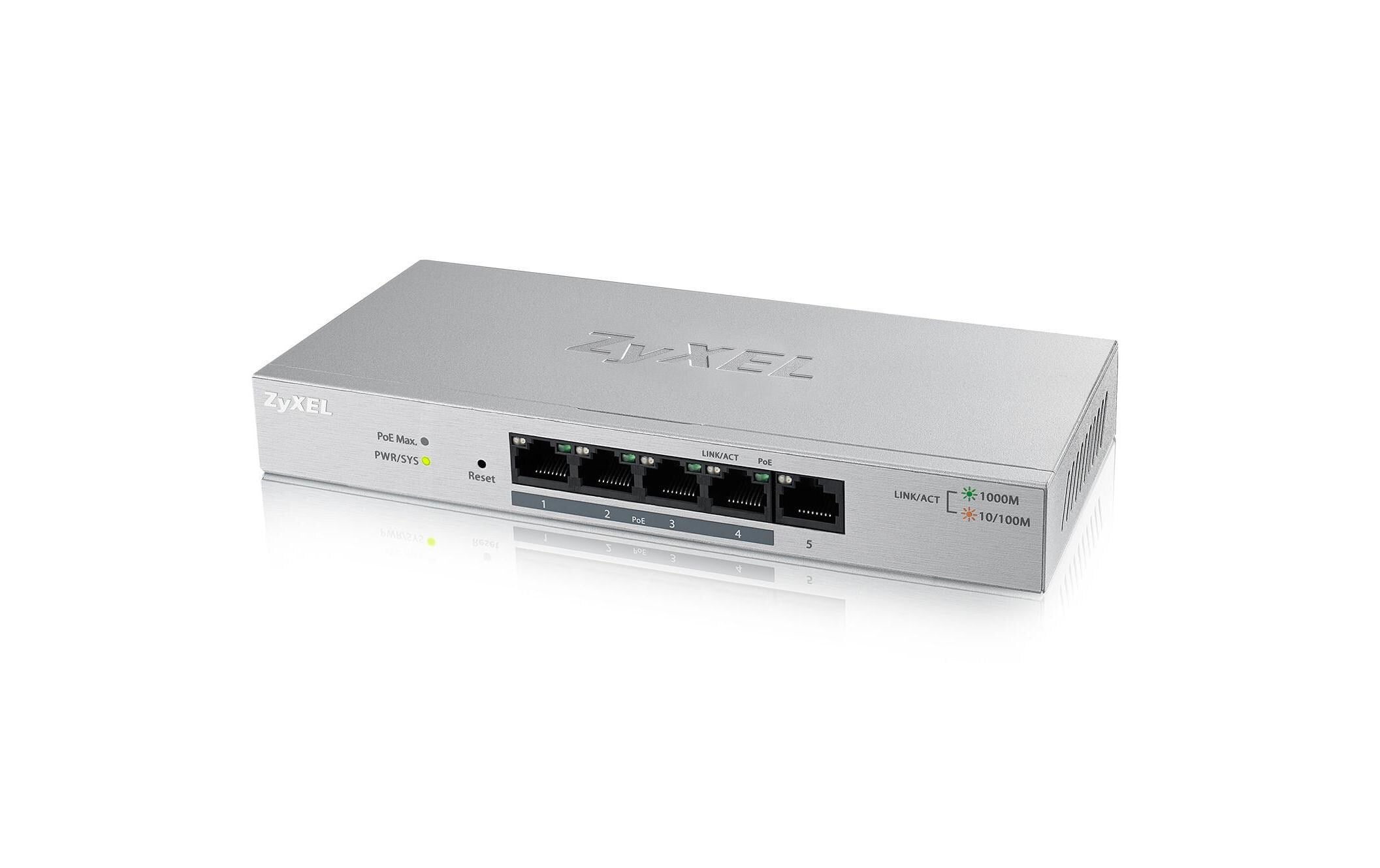 ZyXEL GS1200-5HP v2 5 Port Switch, 1Gbps