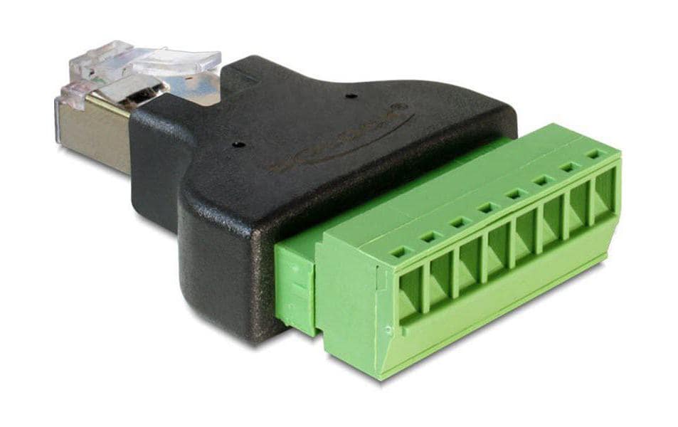 Delock RJ45 Stecker Terminalblock 8Pins