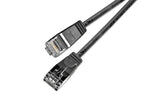 SLIM Slimpatchkabel 5m, Schwarz, Cat.6